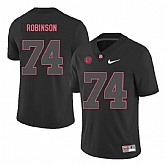 Alabama Crimson Tide 74 Cam Robinson Black Shadow Nike College Football Jersey Dzhi,baseball caps,new era cap wholesale,wholesale hats